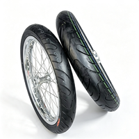 Nuevo Juego de Ruedas Supermoto de Aleación Plateada de 17 Pulgadas para Surron Light Bee Talaria X, para Neumáticos de Calle, Ruedas de Alto Rendimiento, Modificación/Actualización