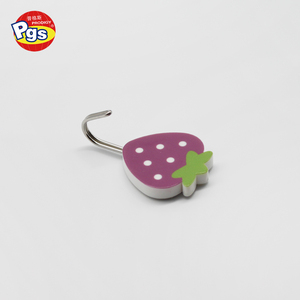 Dâu Tây Hình Dạng Không Thấm Nước Dính <span class=keywords><strong>Hooks</strong></span> Heavy Duty Tường Móc Nhựa - Product Image 4