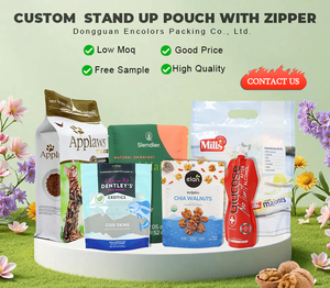 Sachet alimentaire pour animaux de compagnie imprimé sur mesure, laminé, à huit soudures latérales, haute barrière, fond plat, pour aliments pour chiens et chats, litière, emballage en gros - Product Image 6