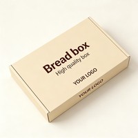 Boîte cadeau en carton ondulé de haute qualité, boîte alimentaire personnalisée, supports pour sauces, frites, ailes de poulet, anneaux d'oignon, boîte à emporter pour pain
