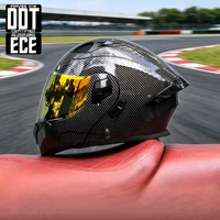 Casque de moto personnalisé à prix d'usine, casque de course personnalisable en ABS avec visière double