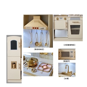 Juego <span class=keywords><strong>de</strong></span> Cocina Infantil <span class=keywords><strong>de</strong></span> <span class=keywords><strong>Madera</strong></span> para Niños Pequeños con Luces y Sonidos Realistas, Set <span class=keywords><strong>de</strong></span> Cocinita <span class=keywords><strong>de</strong></span> Juguete con Microondas para Niño y Niña - Product Image 5