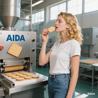 Four de séchage tunnel à gaz entièrement automatique avec convoyeur pour la cuisson du pain, des biscuits et des gâteaux, séchoir industriel en acier inoxydable pour boulangerie