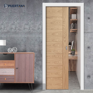 Portes coulissantes à poche en bois massif pour intérieur moderne, résidentielles - Product Image 6