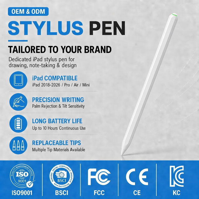 ID730 OEM Factory Wireless Magnetic Charging Active Stylus for Pencil With Touch Screen Pens for iPad Accessories Stylus