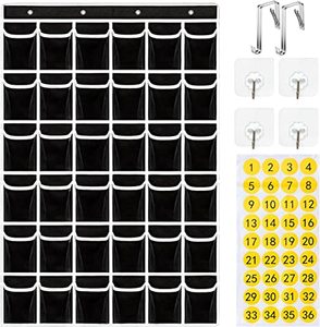 Organizador de Bolsillos para Aula con 36 Compartimentos, Ganchos Metálicos, PVC Colgante para Teléfonos Celulares, Suministros de Oficina y Escolares - Product Image 6