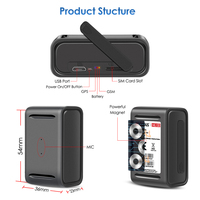 Système de Suivi GPS MiCODUS ML150 Sans Fil Portable, Traceur GPS Mini Temps Réel avec Aimant, Plus Petit Localisateur GPS