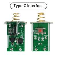 ESHINEDE ET3234 Carte de circuit LED pour lampe torche électrique 3-4.2V avec chargement Type-C et plaque électronique, accessoires de bricolage pour éclairage LED