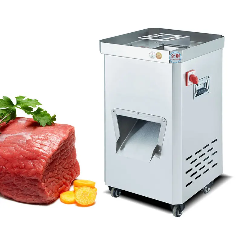 खड़ी वाणिज्यिक बिजली मांस काटने की मशीन स्टेनलेस स्टील के मांस Slicer मशीन