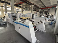 Machine à fabriquer des sacs en papier brun à fond carré ; machine à fabriquer des sacs en papier à fond plat