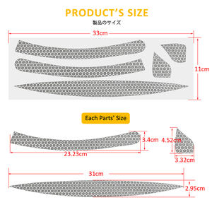Autocollants de <span class=keywords><strong>casque</strong></span> de <span class=keywords><strong>moto</strong></span> haute visibilité, adhésifs réfléchissants, sécurité <span class=keywords><strong>pour</strong></span> vélo, 12 pièces - Product Image 3