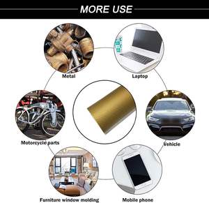 Pellicola 3D in fibra di carbonio PVC/PET Car, pellicola decorativa universale per parti di motocicli del corpo, rilascio di bolle Non adesive senza rughe - Product Image 5
