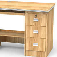 Ventes chaudes - Bureau de direction moderne en teck pour le bureau à domicile, table d'ordinateur avec serrure