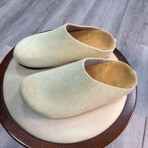 Chaussures décontractées en daim pour hommes et femmes Birkens, chaussures mules rétro à semelle souple, sabots à talon épais, sandales de mode assorties - Product Image 2