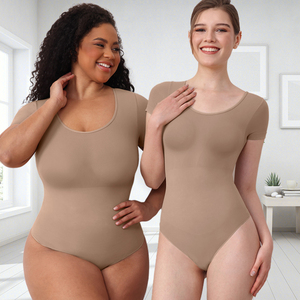 OEM Shapewear áo tắm đầy đủ cơ thể Shapewear Vuông Cổ SExy backless hip-Nâng cơ thể liền mạch Shaper Corset thong Shapewear - Product Image 1