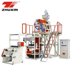 Automatic 3 Layer Double Winders Biodegradable Poly Pp Pvc Cold Plastic Film Blowing Machine Plastic Extruder with Printer