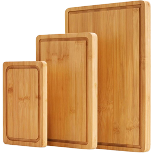 Planche à découper en bois naturel de qualité supérieure, durable, pour la viande, les légumes, les fruits, usage intensif - Product Image 1