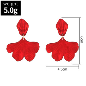 Pendientes colgantes con forma de flor para mujer, joyería de resina acrílica amarilla y rosa, estilo de fiesta - Product Image 6