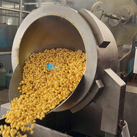 Goedkope prijs RVS caramel popcornmachine, commerciële gas popcornmachine voor de verkoop