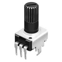Potenciómetro controlador de volumen con divisor de voltaje de construcción duradera B103, interruptor mezclador de audio RD901 de dial vertical de 3 y 6 pines de 100K