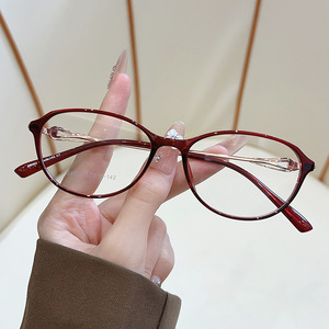 Oval Women <b>Eyeglasses</b> <b>Frames</b> G6003 Transparent Full Rim Lightweight Decoration Spectacles For Fashion - Product Image 2