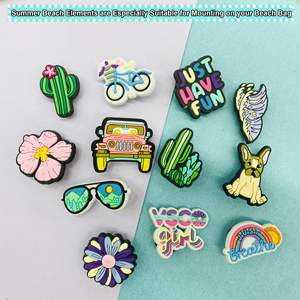 Breloques hawaïennes pour Halloween insert décoratif pour sac de plage Bogg sac à main sac fourre-tout accessoires simplement Style sud - Product Image 3