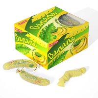 Vente en gros de bonbons gommeux en forme de banane, pastèque, fraise