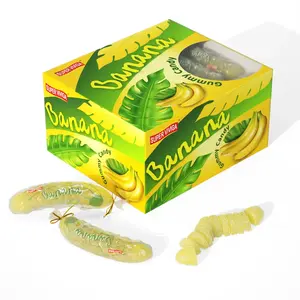 fresh banana shape gummy jelly