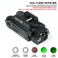 LWXC táctico DBAL PL linterna DBAL luz LED con láser rojo IR visible láser estroboscópico caza Scout luces