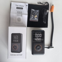 Mini compresseur d'air de voiture numérique sans fil avec gonfleur de pneu DC 12V pour balles de vélo de pneu arrêt automatique pompe à Air Portable batterie externe