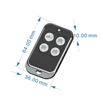 YET2147 Control Remoto Universal para Persianas Enrollables con Copia de Código, 433.92MHz, Abrepuertas de Bajo Consumo, 4 Botones, Hecho de Plástico Duradero