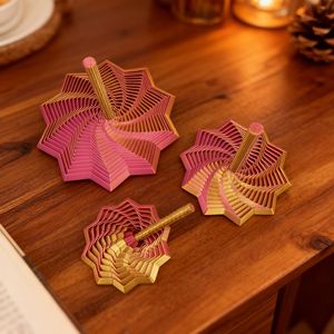 Tour de radis octogonale anti-stress, jouet sensoriel en spirale en forme d'étoile avec poignée, jouet anti-stress - Product Image 4