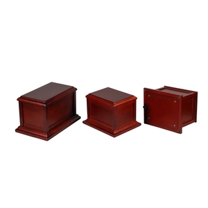 Urna Funerária de Madeira de Cerejeira para Cinzas Adultas, Urnas Tradicionais para Cinzas Humanas, Urnas de Cremação de Madeira para Homens Adultos, Caixão de Madeira - Product Image 2