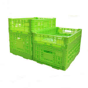 Panier pliable 600*400*300, caisse en plastique pliable pour fruits et légumes - Product Image 1