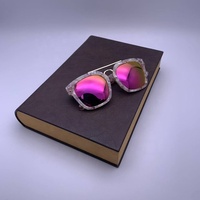 Lunettes de soleil personnalisées Rangement des montures optiques Sac de spectacle Présentoir de lunettes Brillenkoker en forme de livre Étuis à 4 fentes pour lunettes