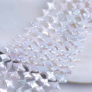 Accesorios Hechos a Mano en Zhuji - Cuentas de Perlas Naturales de Agua Dulce con Orificio Horizontal en Forma de Estrella de Cuatro Puntas, Estilo Barroco, 6 mm, Venta al por Mayor - Product Image 5