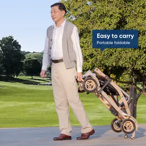 Easy Folding Electric Mobility Scooter Portable Foldable Lightweight Mobility Scooter For Disabled