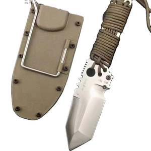 Cuchillo Táctico Personalizable de Alta Calidad, Acero Inoxidable, Fijo, Industrial, para Exteriores, con Funda de Nylon y Plástico, DIY, OEM, Resistente - Product Image 1