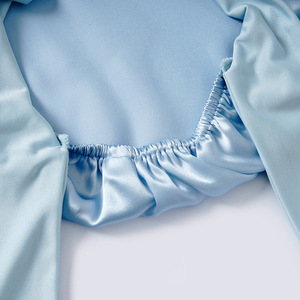 Bonnet de nuit en soie de mûrier naturelle et <span class=keywords><strong>satin</strong></span>, personnalisé, avec bande à nouer, pour le soin des cheveux, livré avec boîte personnalisée - Product Image 3