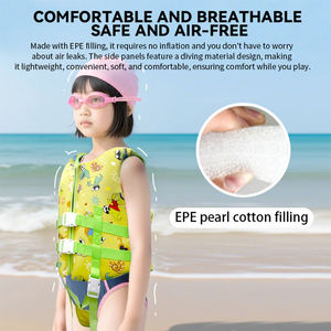 سترة نجاة مائية مخصصة للأطفال، سترات سباحة للأطفال الصغار، سترة سباحة للأطفال من 20-66 رطلاً، سترة نجاة للأطفال الذين يتعلمون السباحة - Product Image 2