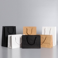 Soldes Sortie d'Usine Sacs Cadeaux et Achats Écologiques en Papier Blanc Noir Kraft pour Perruques Cosmétiques Vêtements Chaussures avec Logo