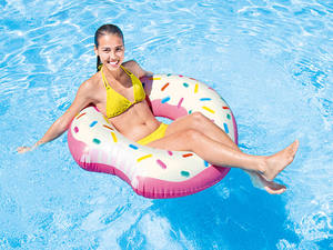 <span class=keywords><strong>Intex</strong></span> 56265 <span class=keywords><strong>Donut</strong></span> círculo de natación piscina inflable <span class=keywords><strong>flotador</strong></span> portátil PVC tubo de natación para niños y mujeres juguetes de piscina - Product Image 5