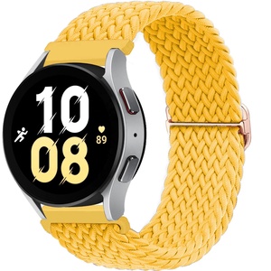 Samsung Galaxy için örgülü naylon kayış izle 6 5 4 bilezik aktif <span class=keywords><strong>2</strong></span> dişli S3 Band huawei Watch4 <span class=keywords><strong>3</strong></span> Smartwatch için 6 klasik bant - Product Image 3