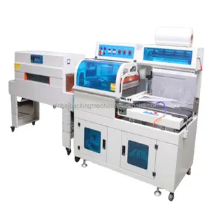 thermoform food shrinkable automatic film type auto side egg heat meat wrapping compress thermoplastic sheink packing machine