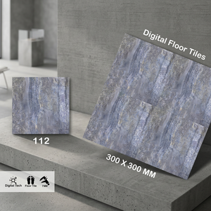 Premium Quality 300x300mm Dark Grey 12x12 Ceramic Glazed Floor Tiles Digital Design Bathroom Use Competitive Export Prices - Product Image 1