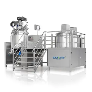 Máquina cosmética CYJX para hacer cremas y lociones, 500kg, desgasificación al vacío, ungüento aséptico, mezclador, homogeneizador, emulsionante