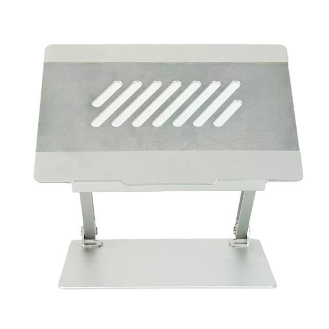 Aluminum Alloy Silver Multifunction Foldable Adjustable Height Strong Heat Dissipation Dual for Support Tablet PC Stand 17''