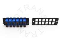 FAP-LGX-6LCD LGX 6-Port Fiber Optic Patch Panel SC Simplex/LC Duplex kosong tidak dimuat plat Optic