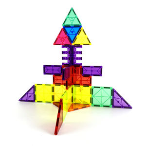 Nuovo oggetto <span class=keywords><strong>puzzle</strong></span> magnetico mattonelle magnetiche per bambini tessere magnetiche 3D piastrelle Set educativo stelo di ispirazione giocattoli piastrelle - Product Image 3