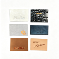 Étiquette rectangulaire personnalisée en cuir PU, pressée à chaud, pour jeans, accessoires de vêtements à coudre, vente en gros, fabricant OEM